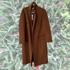 NWT Reformation Hayden Coat- Cinnamon